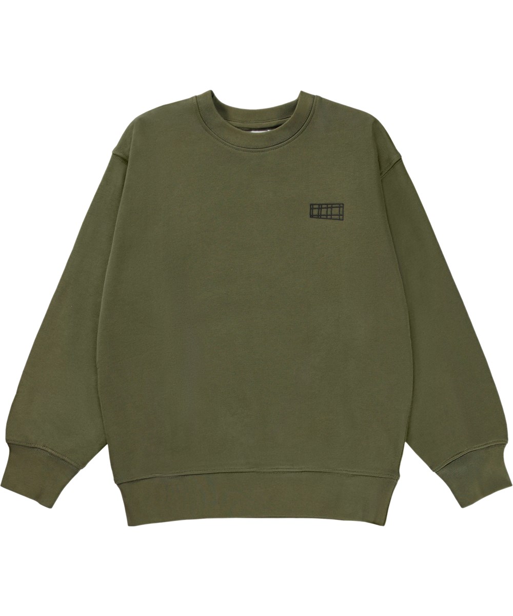 Memphis - Growth - Armygrøn sweatshirt med logo
