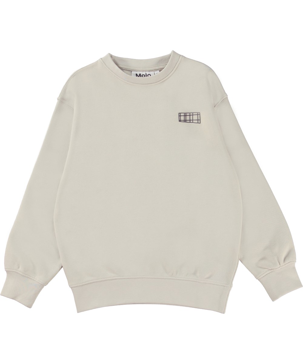 Memphis - Overcast - Beige sweatshirt med molo logo