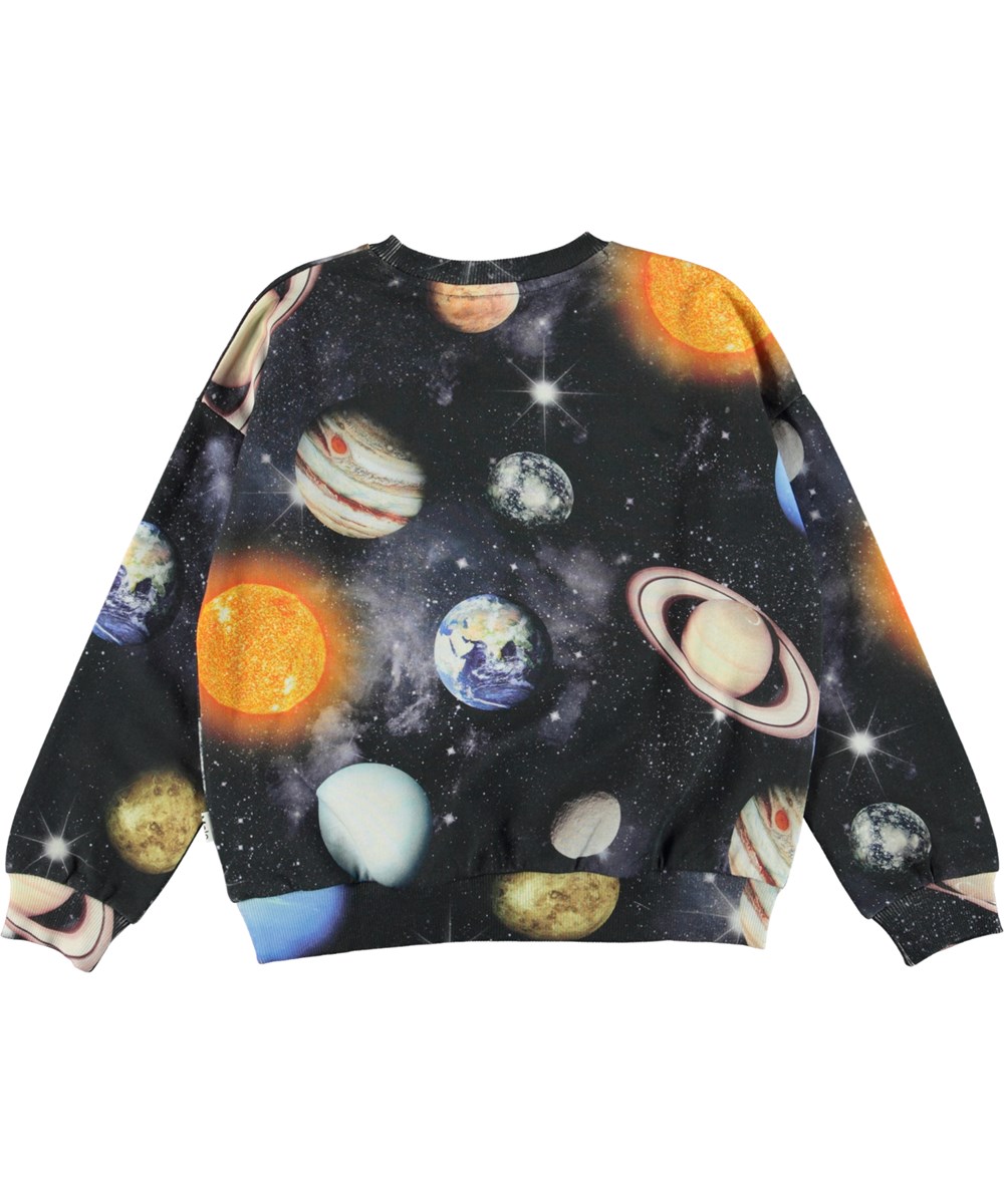 Monti - Amazing Universe - Økologisk unisex sweatshirt med planet print