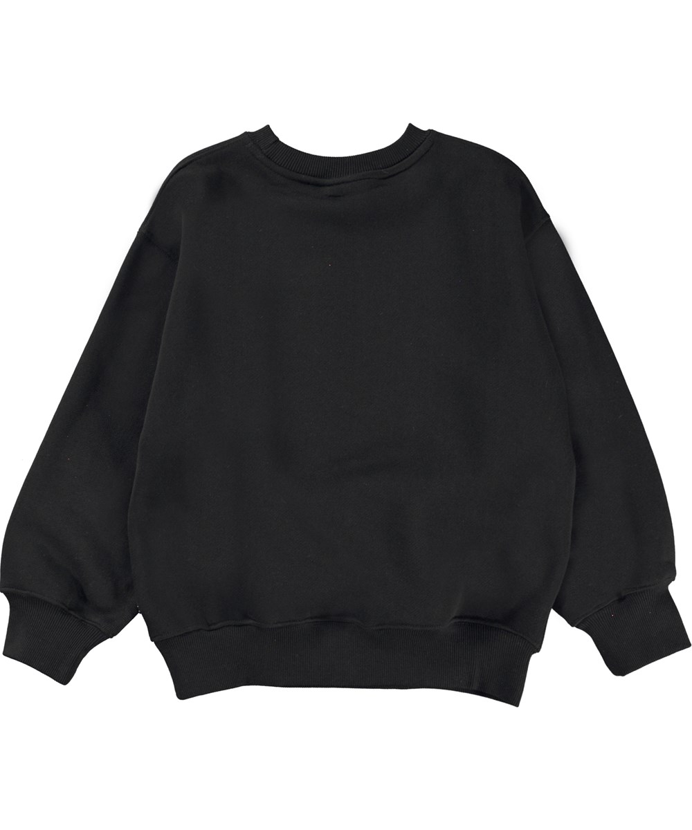 Monti - Plantastic Black - Sort sweatshirt med plante print
