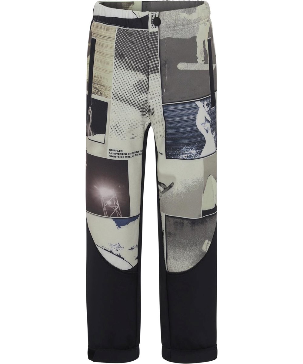 Haemon - Screenshot - Gerecyclede beige softshell broek met snowboarders