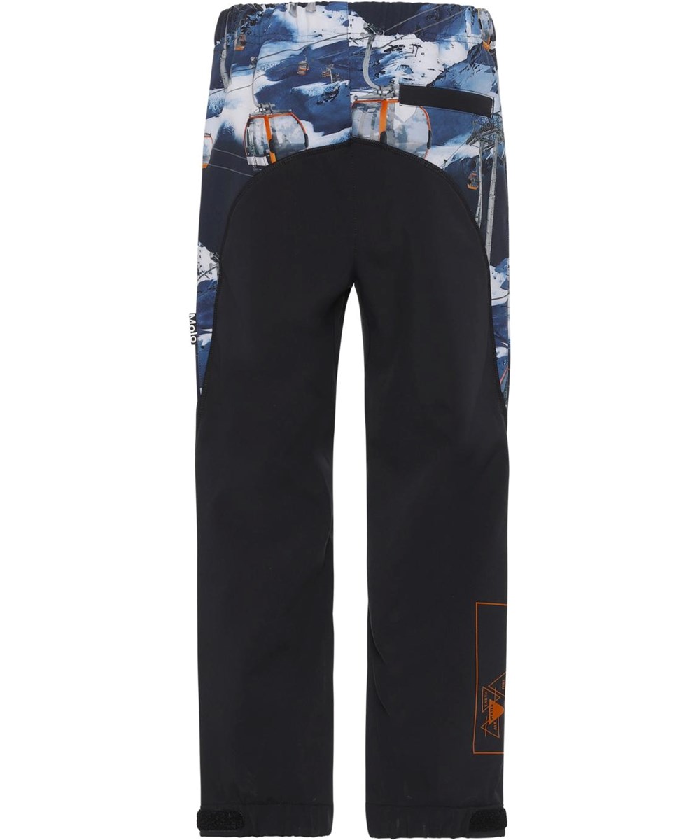 Haemon - Way Up - Gerecyclede blauwe softshell broek met skilifts