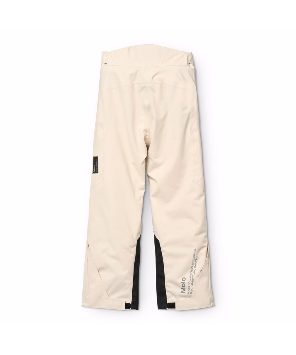 Jump Pro - Vanilla - Gebroken witte wind- en waterdichte kinderskibroek gemaakt van gerecycled polyester en gevoerd met 3M™ Thinsulate™.