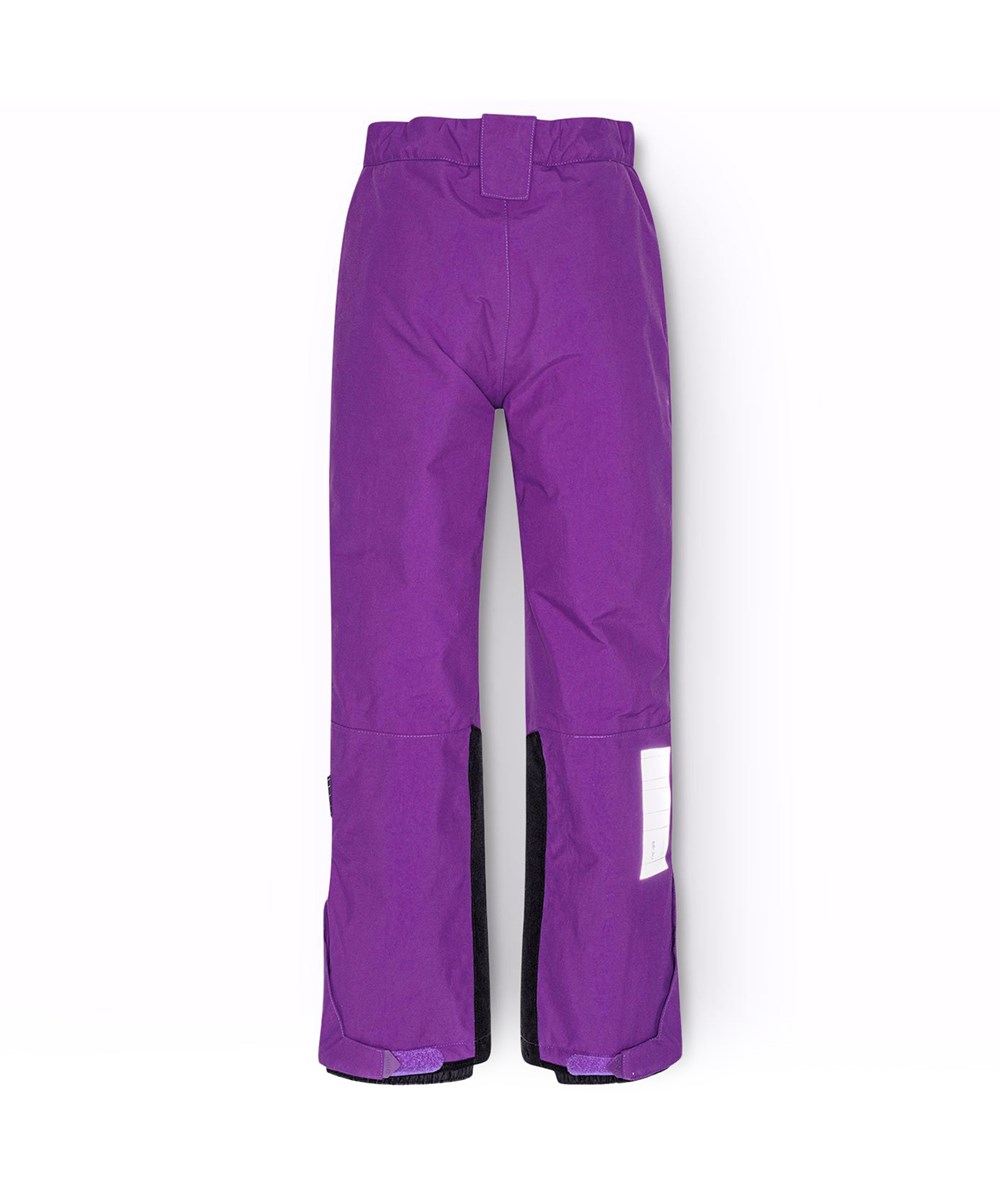 Jump Pro - Warm Purple - Paarse wind- en waterdichte skibroek voor kinderen van gerecycled nylon.