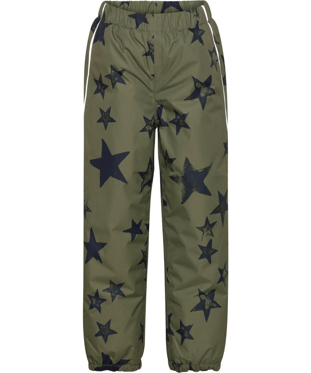 Paxton - Carbon Star - Groene regenbroek met sterprint