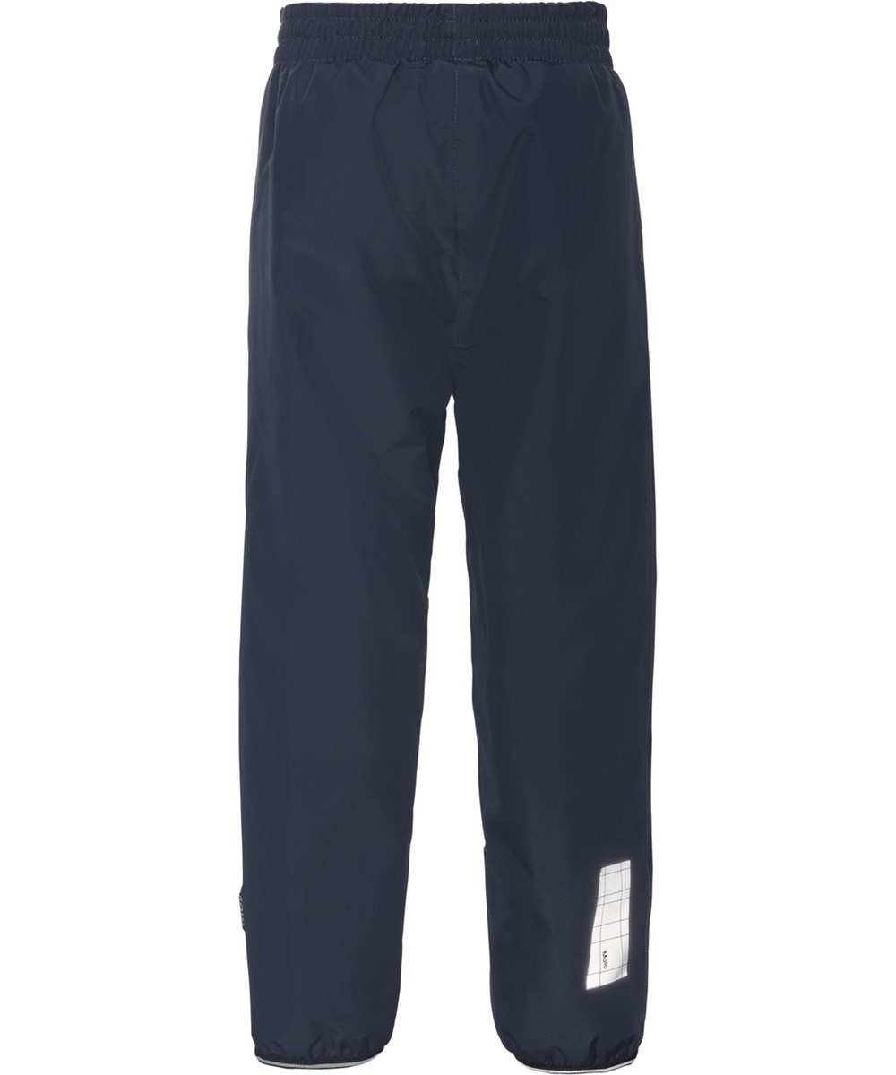 Wild - Galaxy Blue - Donkerblauwe gerecyclede gevoerde pull on broek met reflectoren