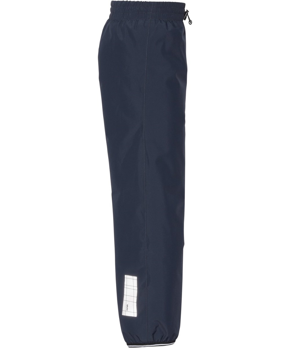 Wild - Galaxy Blue - Donkerblauwe gerecyclede gevoerde pull on broek met reflectoren