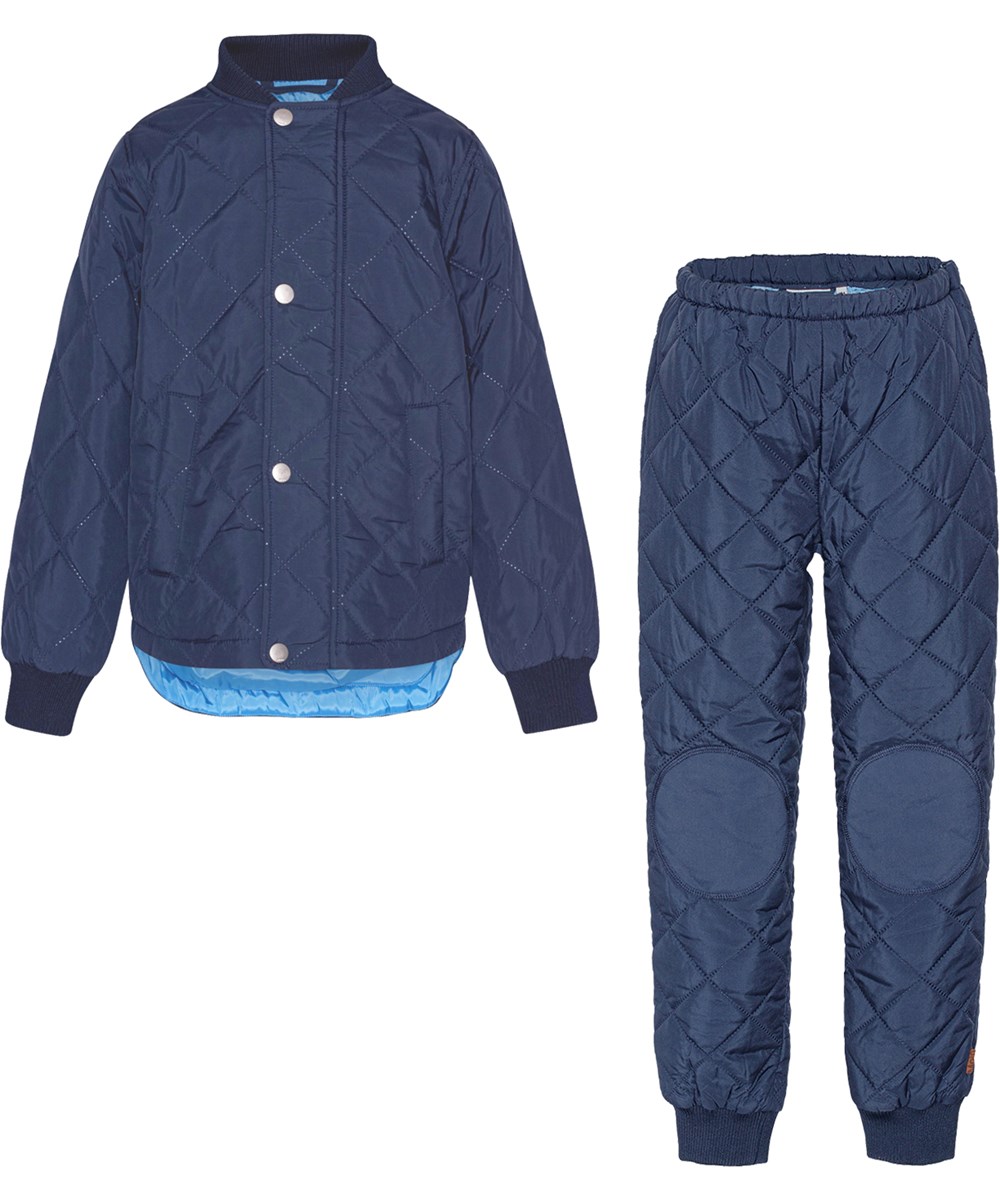 Hawkins - Universe - Donkerblauwe thermische pak van polyester