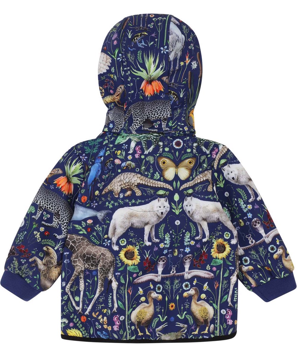 Hide - Sky Faunatastic - Baby gerecyclede soft-shell jas met dierenprint