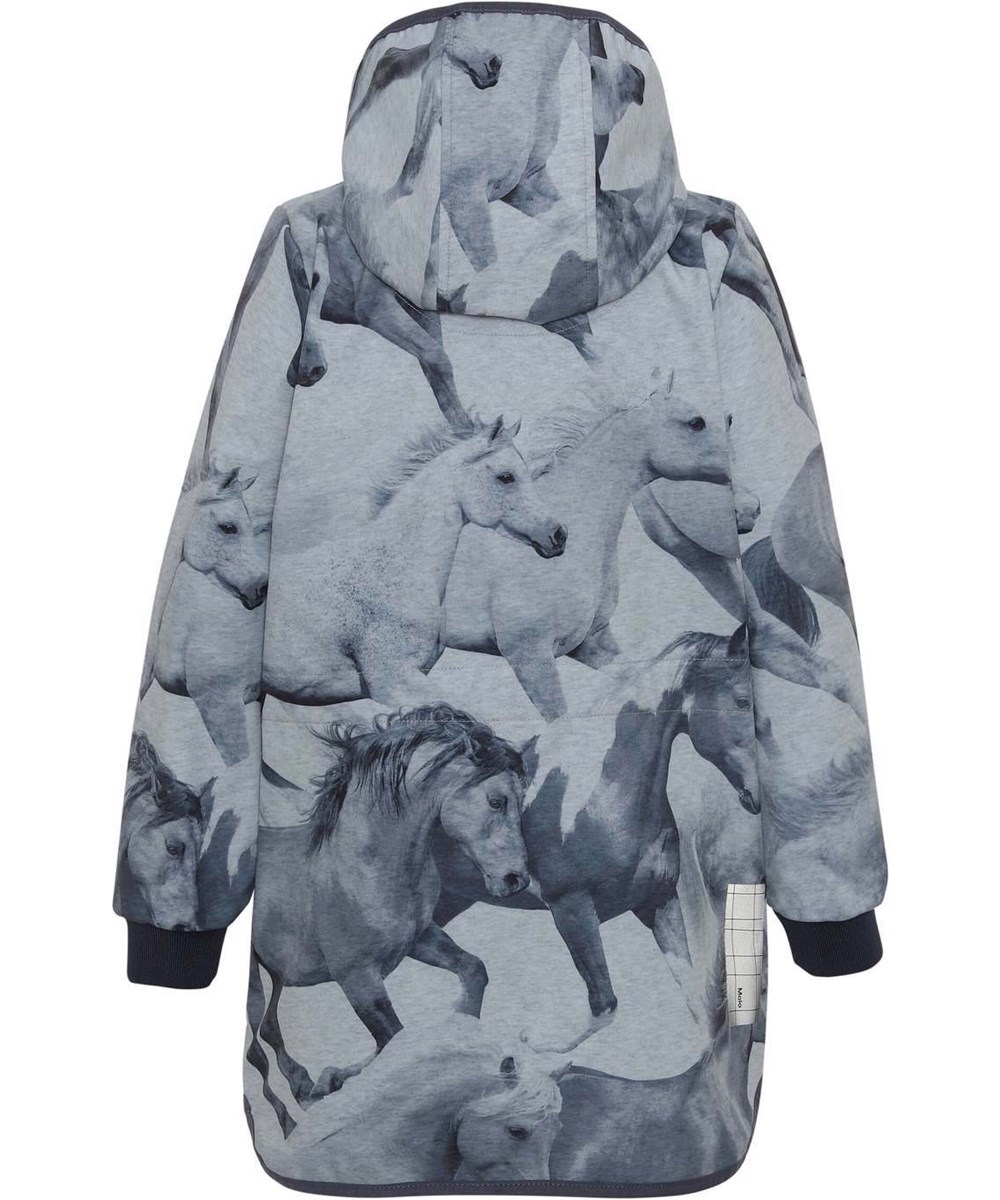 Hillary - Dream Horses - Praktische gerecyclede softshell jas met paarden