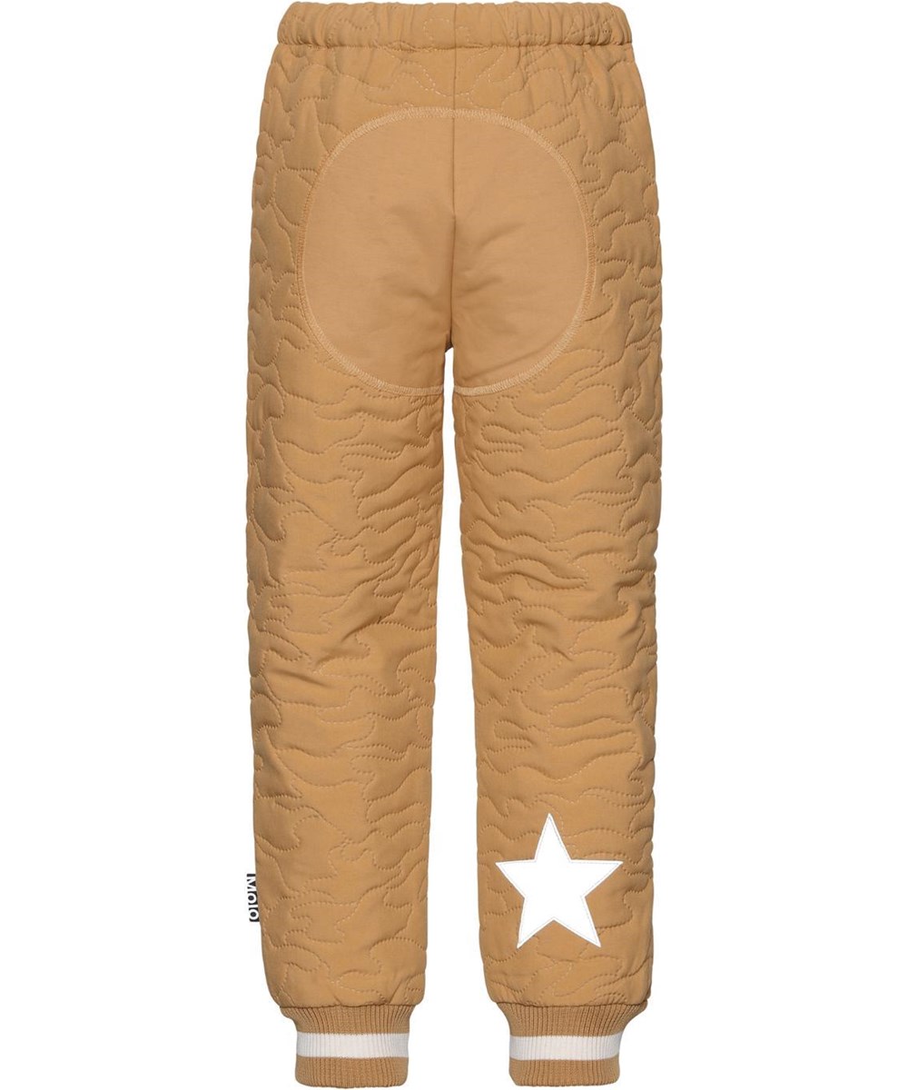 Hoti - Honey - Gouden gevoerde broek met groene strepen