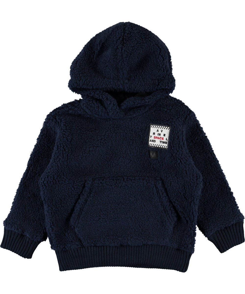 Ugga - Infinity - Donkerblauwe fleece hoodie