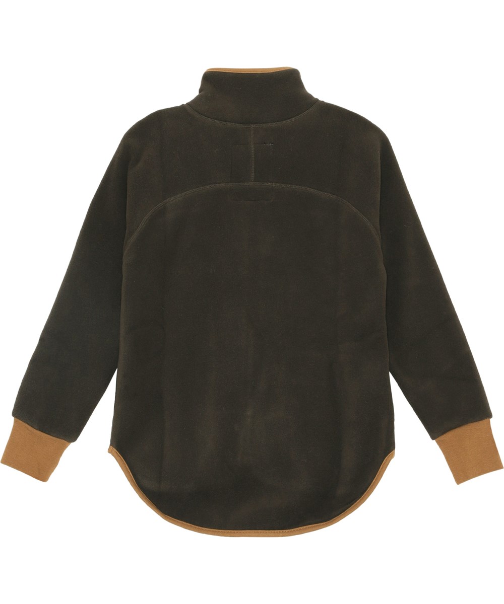 Ulani - Deep Oak - Gerecyclede donkerbruine fleece jas