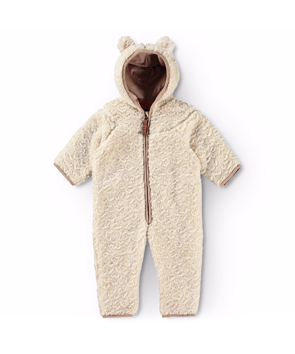 Umeko - White Noise - Gebroken witte fleecepak voor baby's en peuters