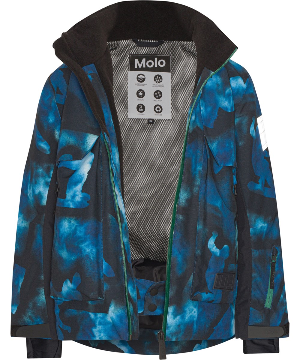 Alpine - 360 Tie Dye - Gerecyclede ski jas in blauwe tie-dye