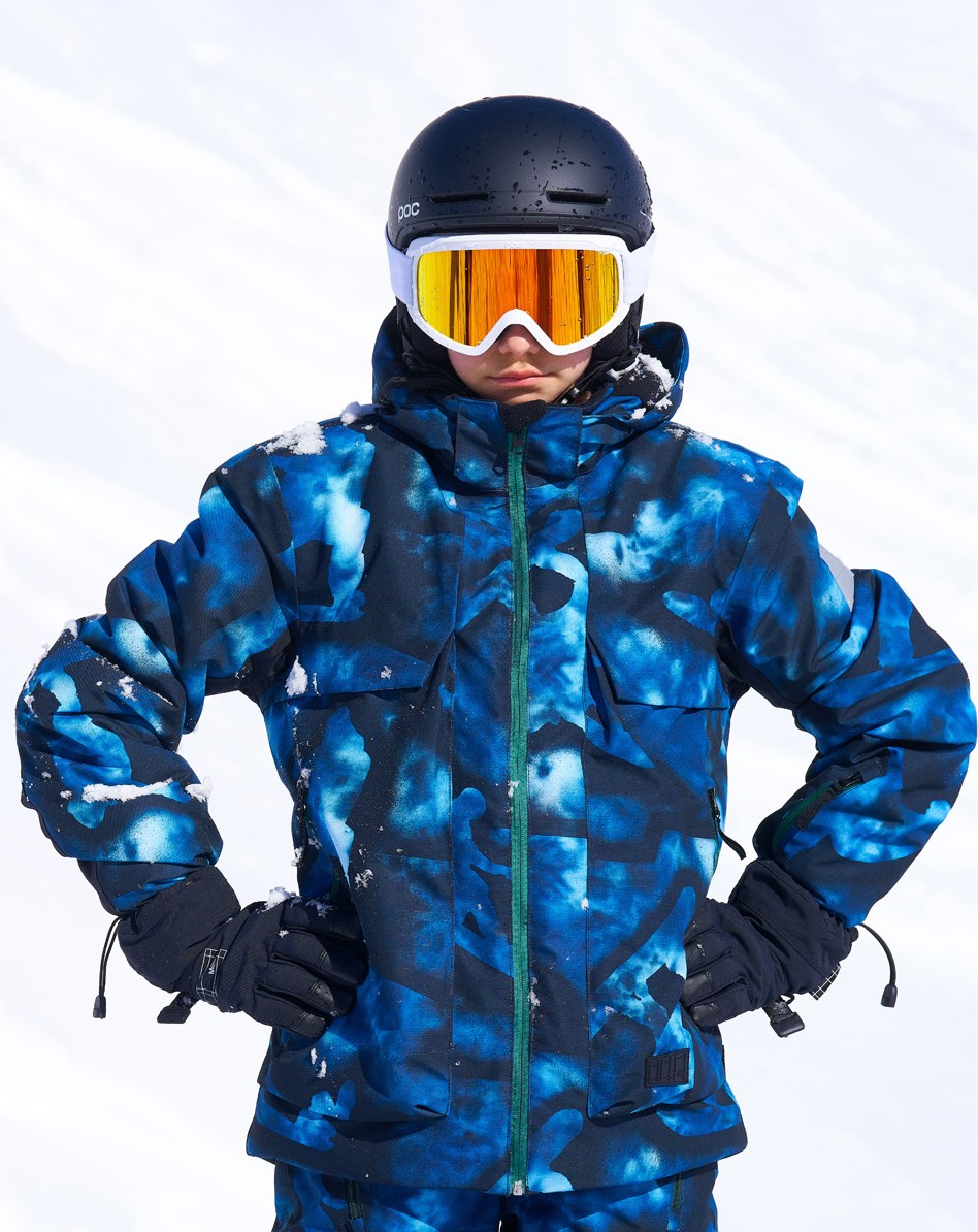Alpine - 360 Tie Dye - Gerecyclede ski jas in blauwe tie-dye