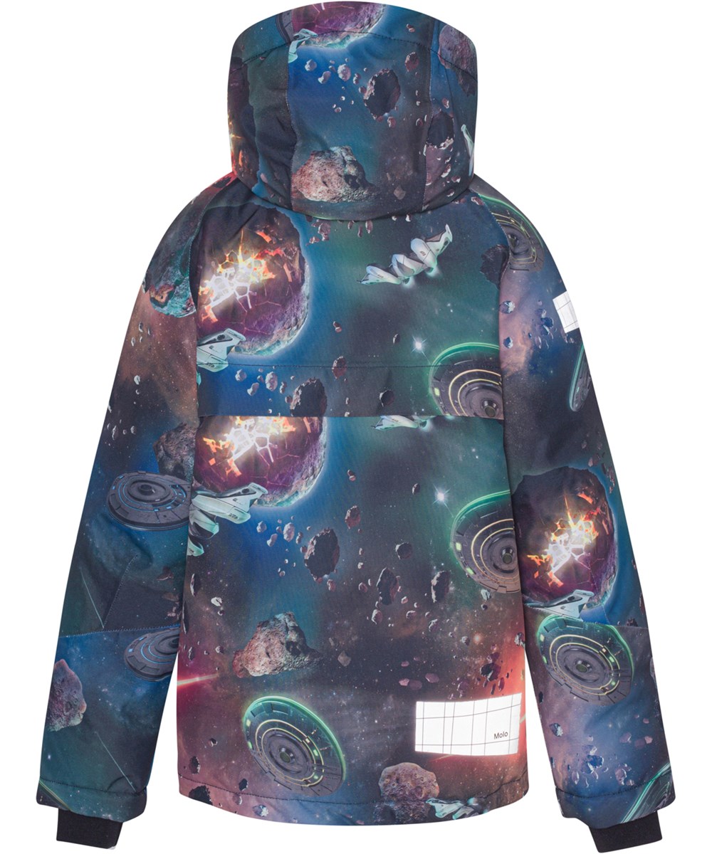 Castor - Space Journey - Gerecyclede winterjas met planeten en ruimteschip