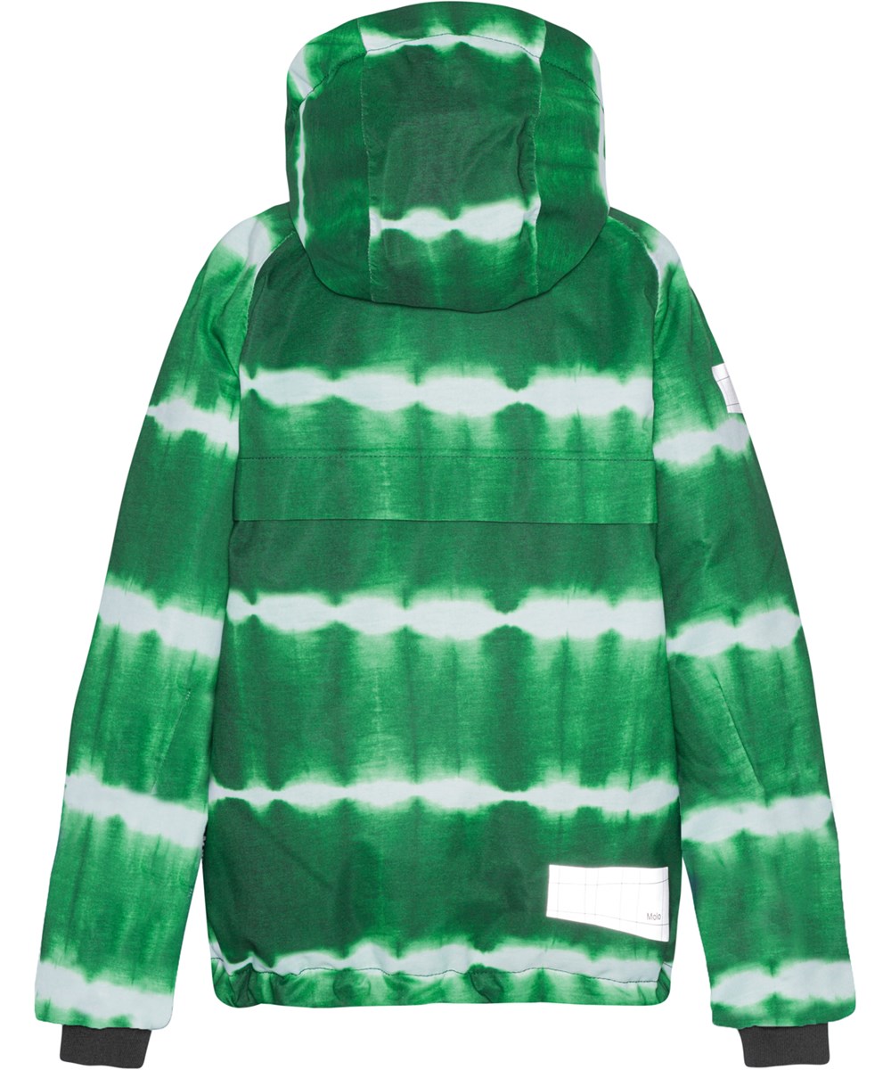 Castor - Tie Dye Green - Gerecyclede winterjas met groene tie-dye
