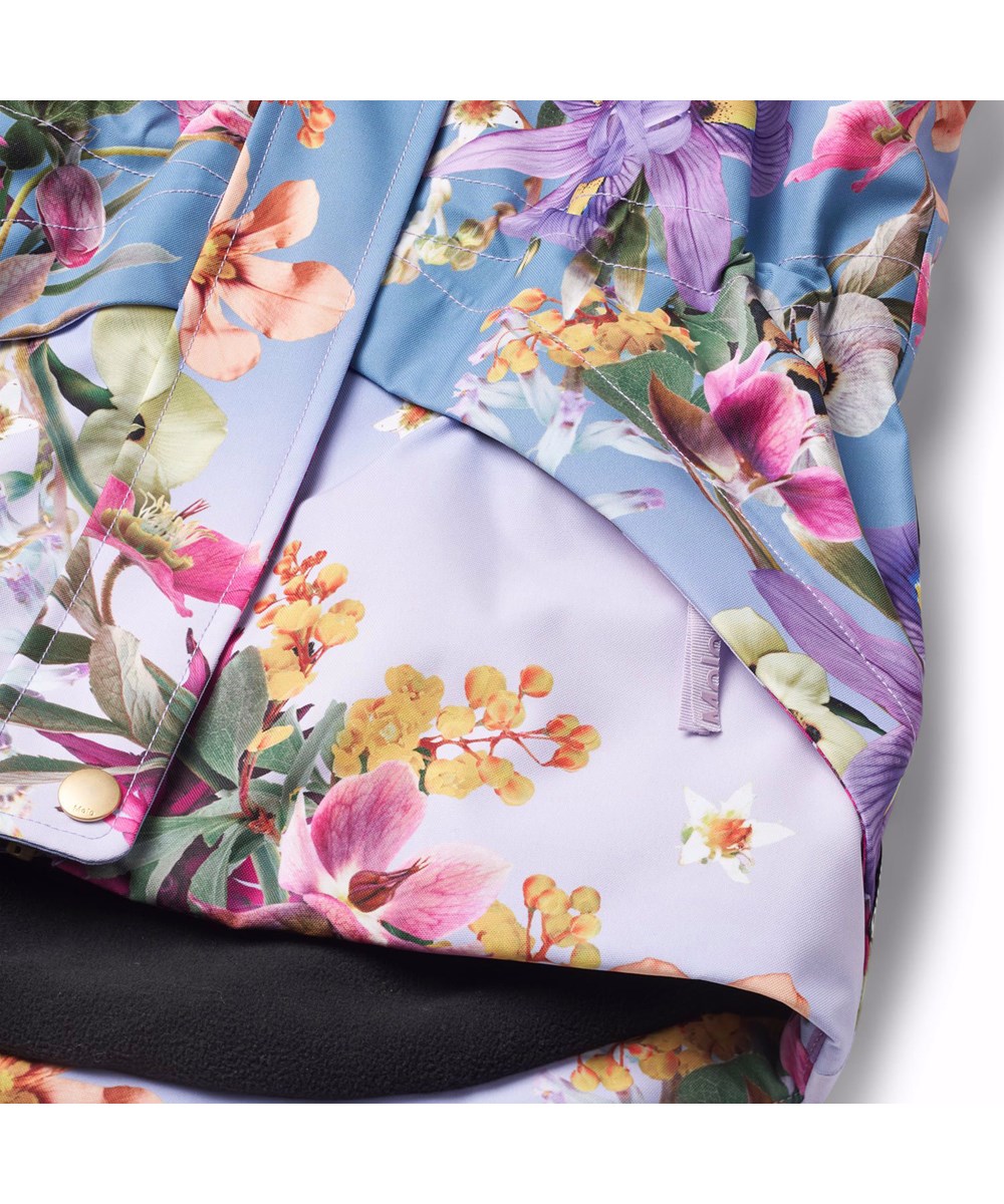 Cathy - Gradient Bloom - Wind- en waterdichte winterjas voor kinderen van gerecycled polyester met bloemenprint.