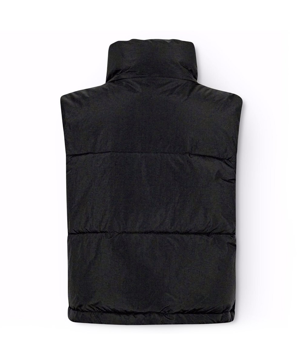 Halfrida - Black - Gevoerde bodywarmer voor kinderen van gerecycled polyester
