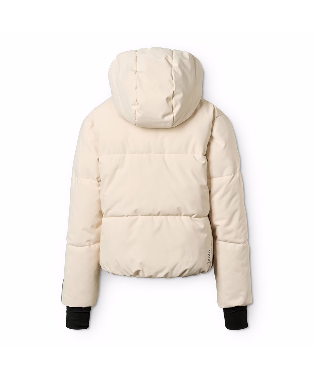Hansine Pro - Vanilla - Wind- en waterafstotende gebroken witte winterjas voor kinderen gemaakt van gerecycled polyester met gerecyclede polyester vulling en 3M™ Thinsulate™.