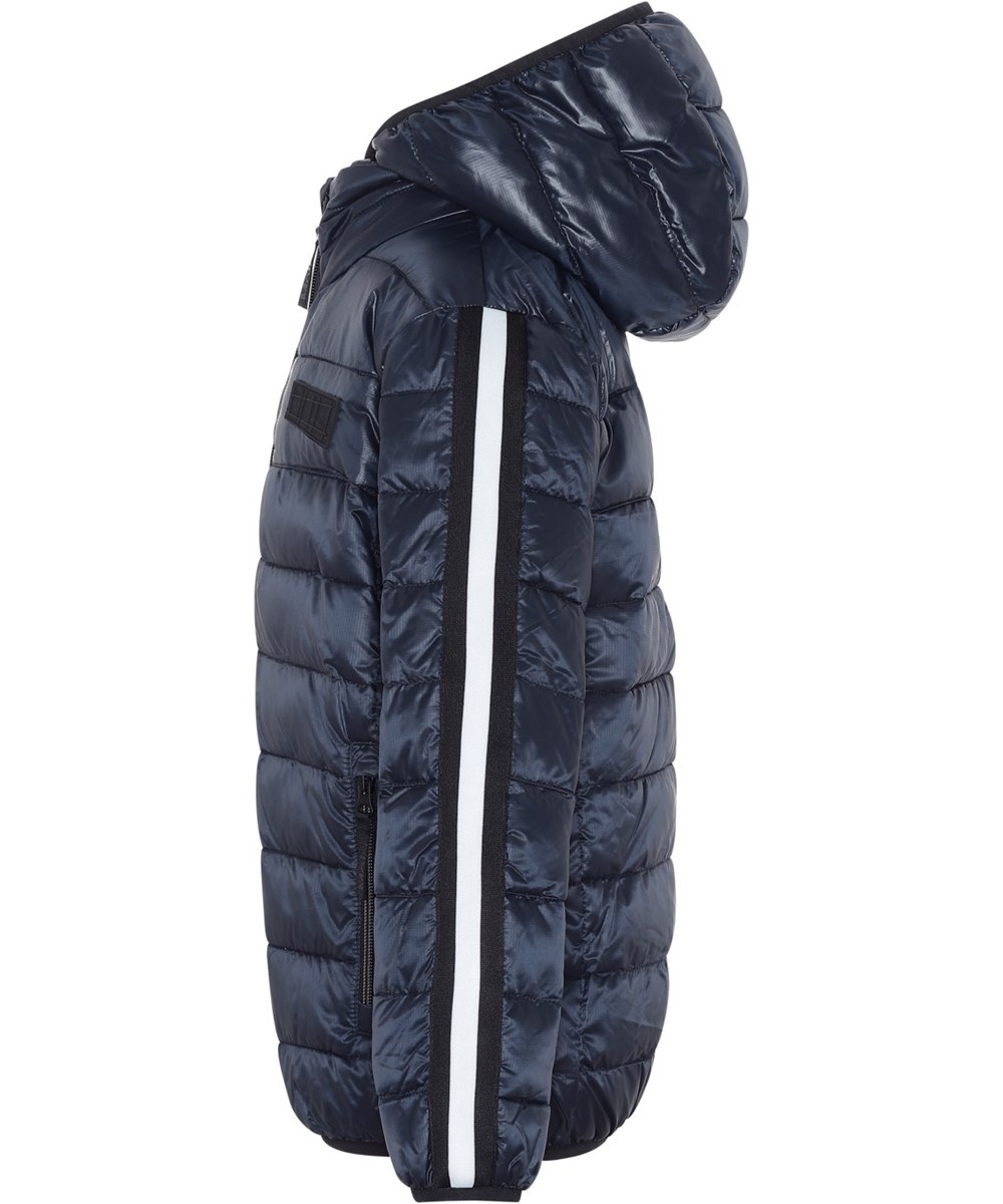 Hao - Galaxy Blue - Blauwe gerecyclede donsjas met pearl padding