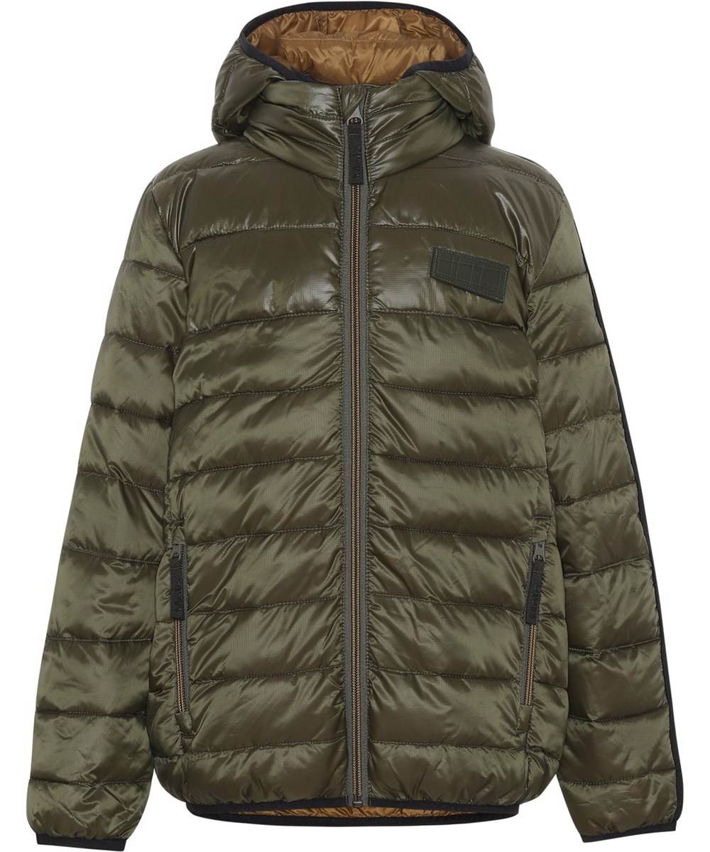 Hao - Vegetation - Groene gerecyclede donsjas met pearl padding