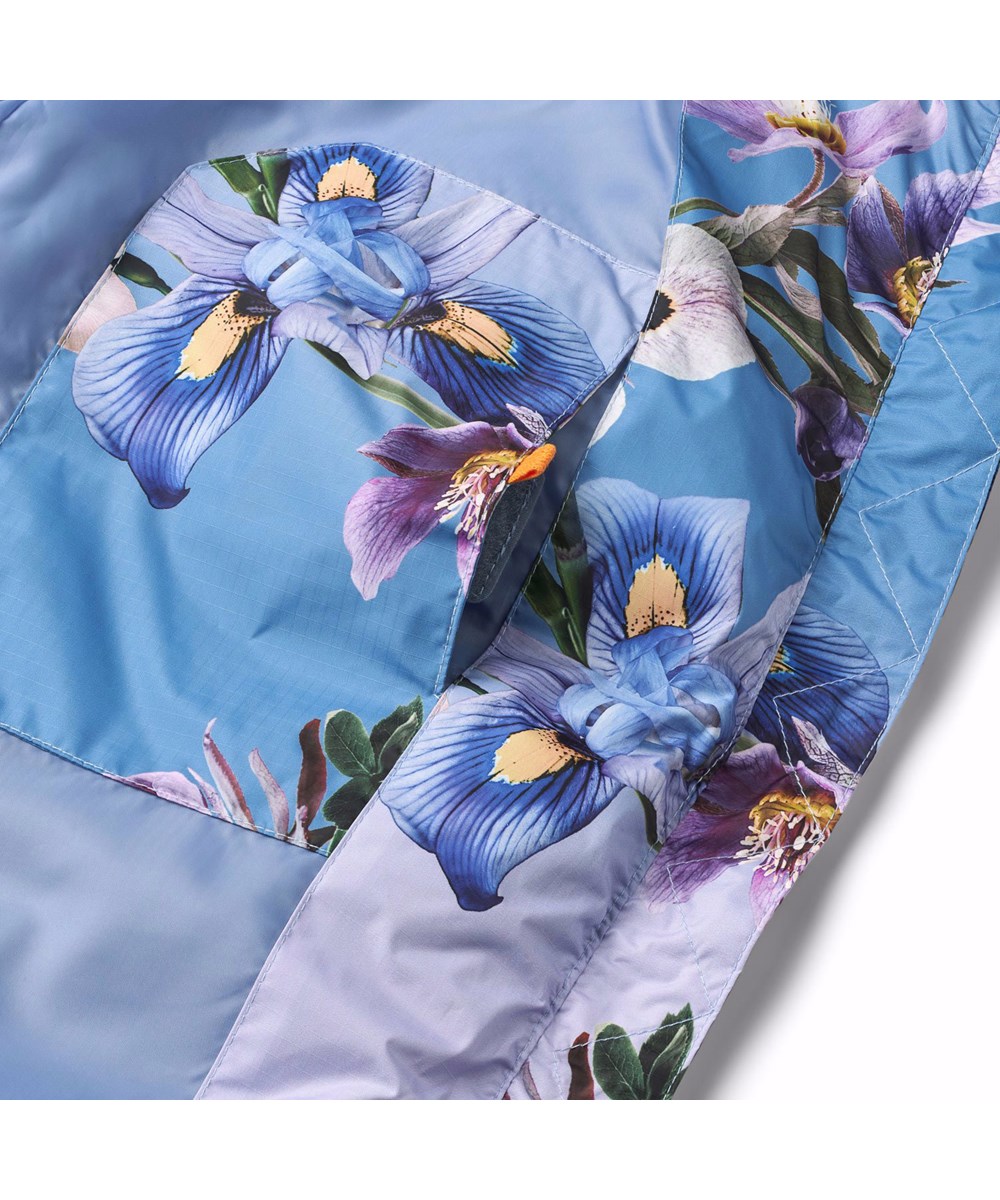 Harper - Gradient Flower - Warme gewatteerde jas voor kinderen van gerecycled polyester met bloemenprint.