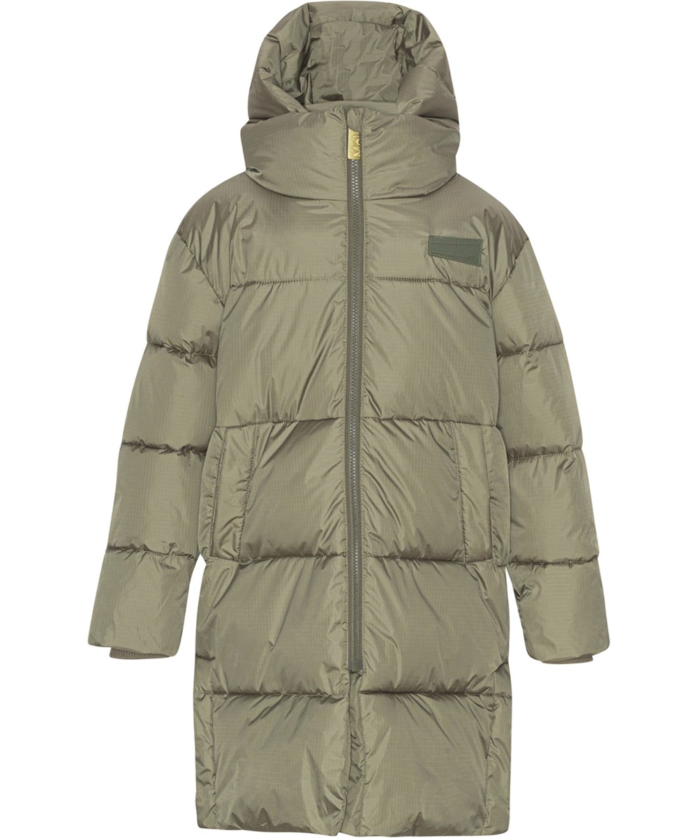 Harper - Dusty Green - Gerecyclede groene donsjas