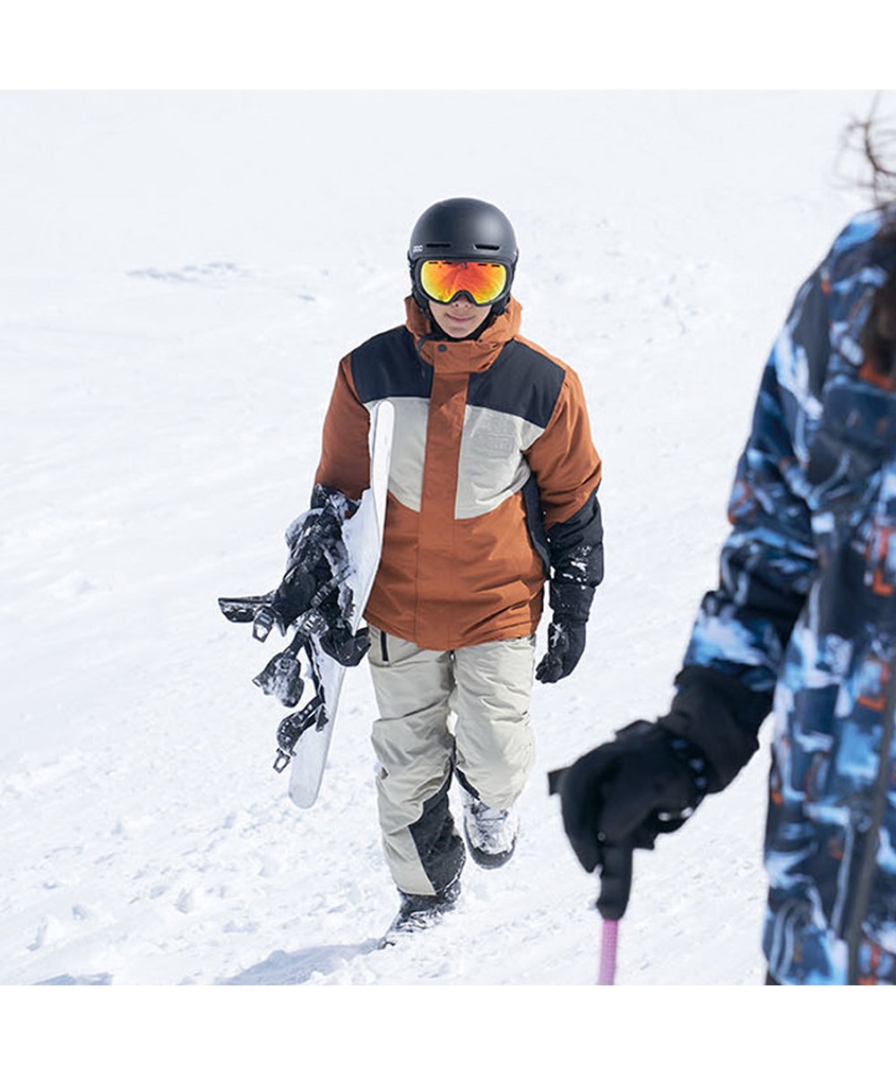 Harrison - Iron - Gerecyclede bruine, zwarte en beige jas