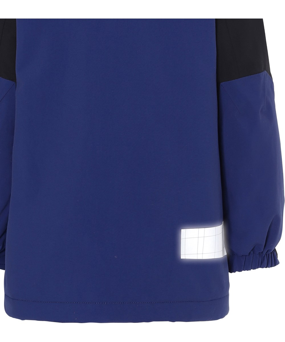 Harrison Recycle - Ink Blue - Gerecycled blauwe winterjas met zwart