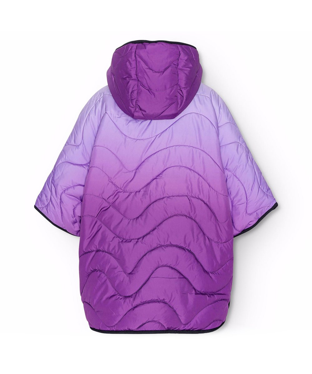 Haylee - Warm Purple - Waterafstotende poncho voor kinderen in paarse tinten