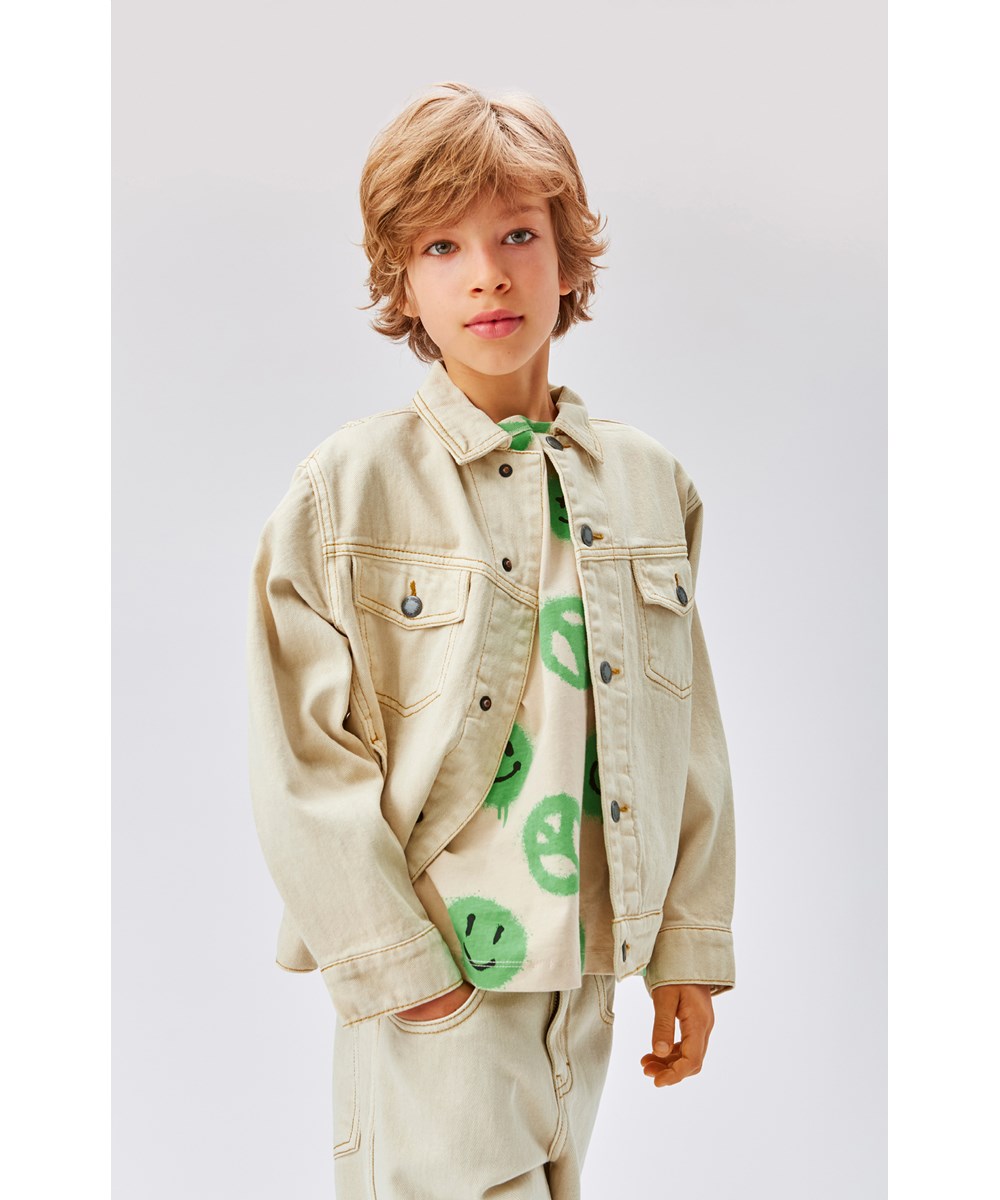 Hedly - Naturelle - Gebroken witte spijkerjas