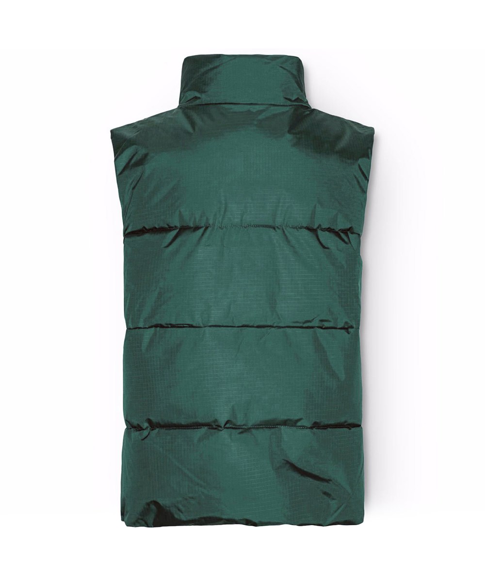 Heike - Ponderosa Pine - Zeegroene bodywarmer voor kinderen van gerecycled polyester.