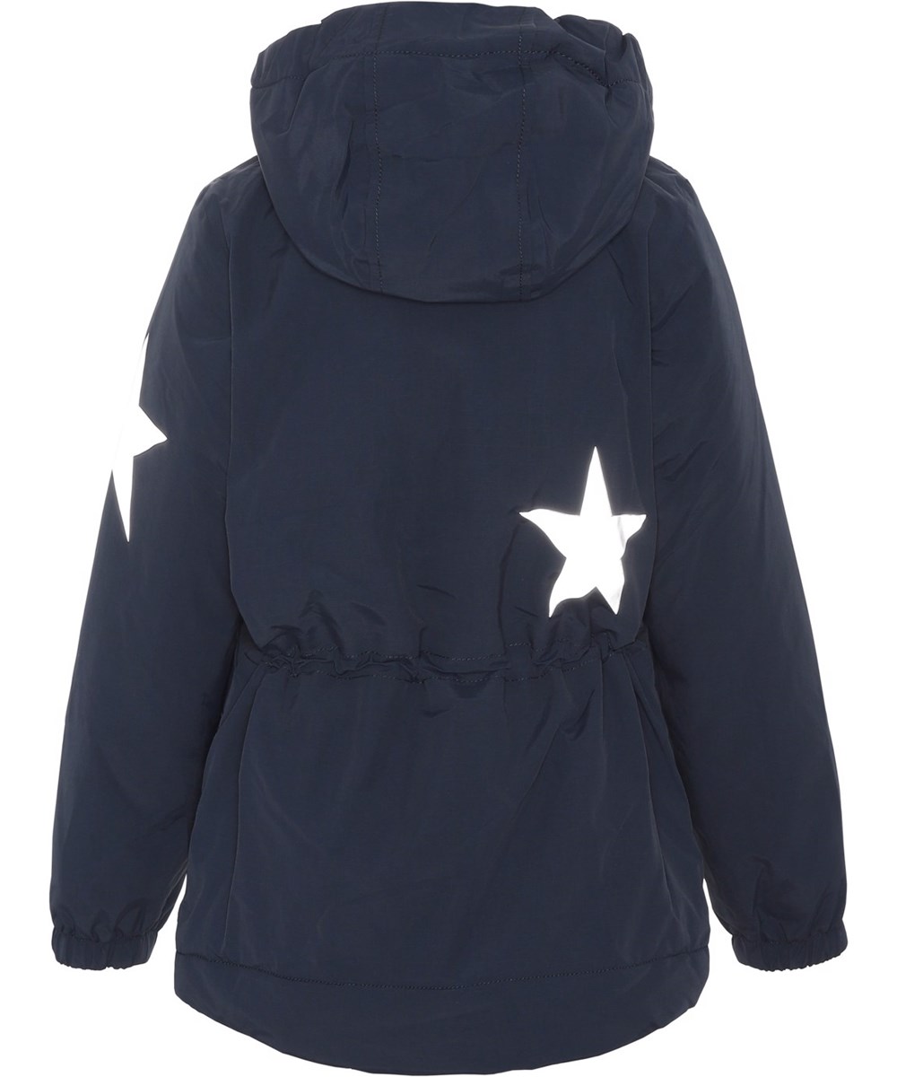 Heiko - Galaxy Blue - Gerecyclede blauwe unisex waterdichte jas