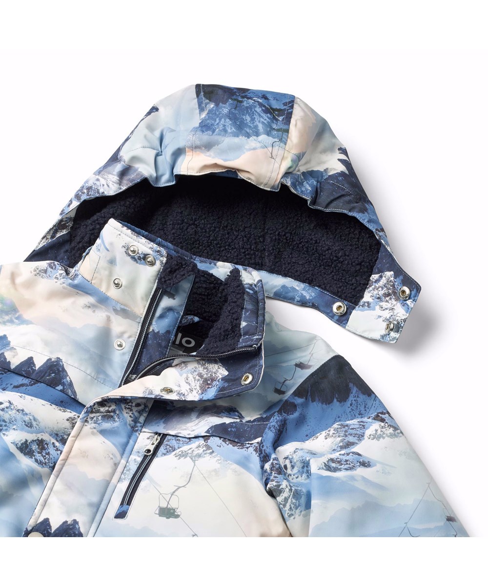 Heiko - Mountain High - Roze, waterdichte en ademende wanten voor kinderen met bloemenprint en 3M™ Thinsulate™ isolatie.