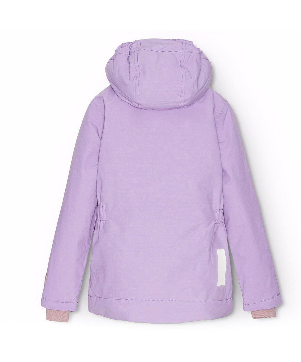 Heiko - Viola - Paarse wind- en waterdichte winterjas van gerecycled polyester.