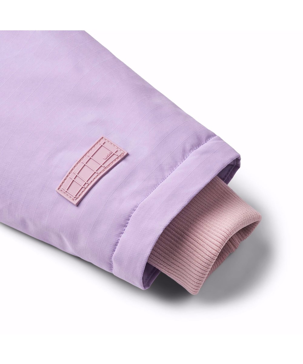 Heiko - Viola - Paarse wind- en waterdichte winterjas van gerecycled polyester.