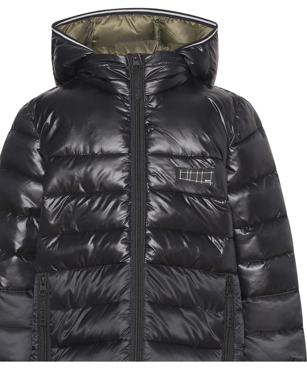 Helin - Black - Zwarte lange donzen jas