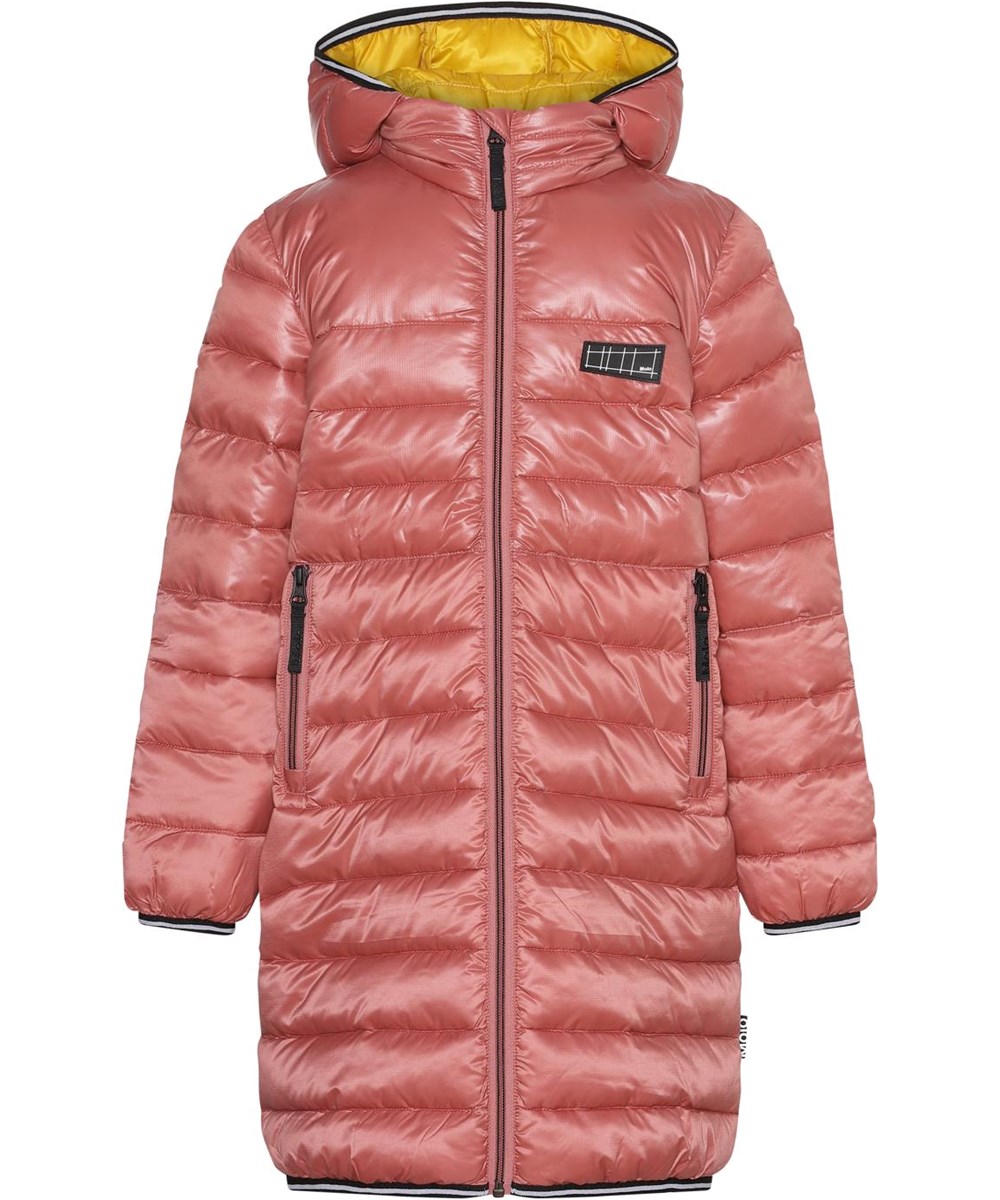 Helin - Maple - Roze lange donzen jas