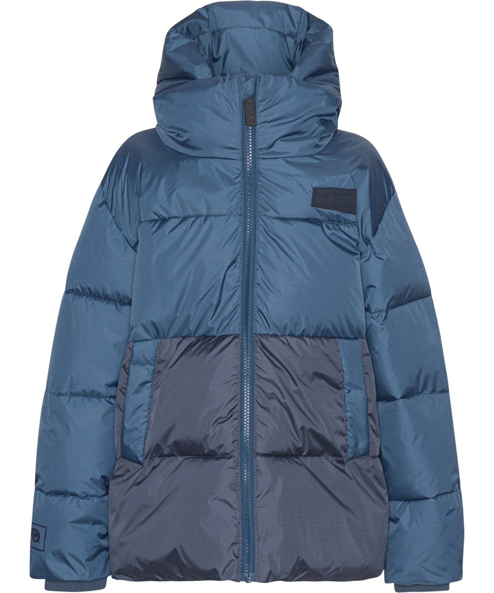 Hilo - Dark Denim - Gerecyclede zachte en warme donsjas in het blauw