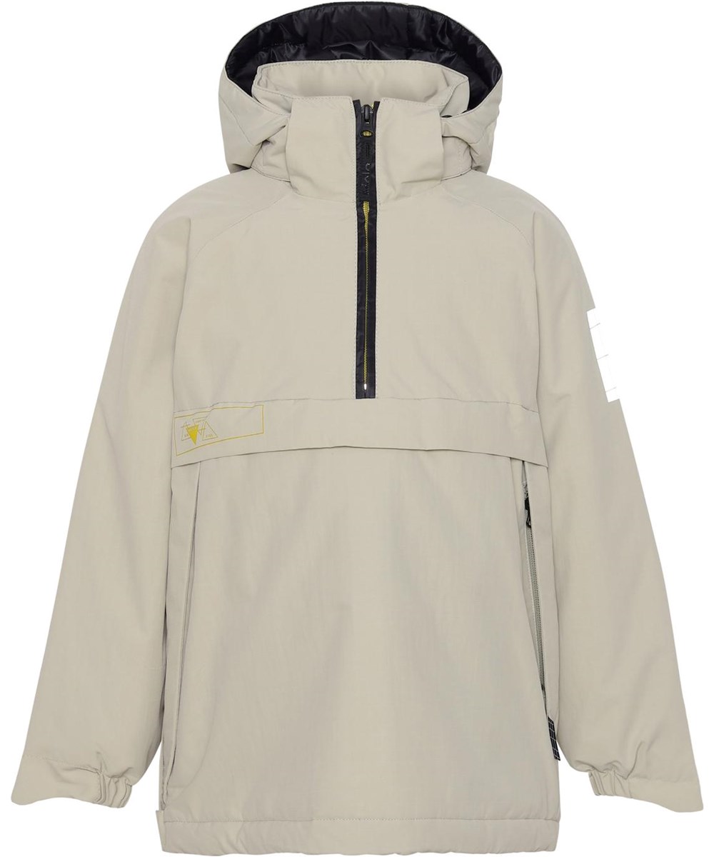 Holden - Moon Sand - Gerecyclede beige anorak met reflectoren 