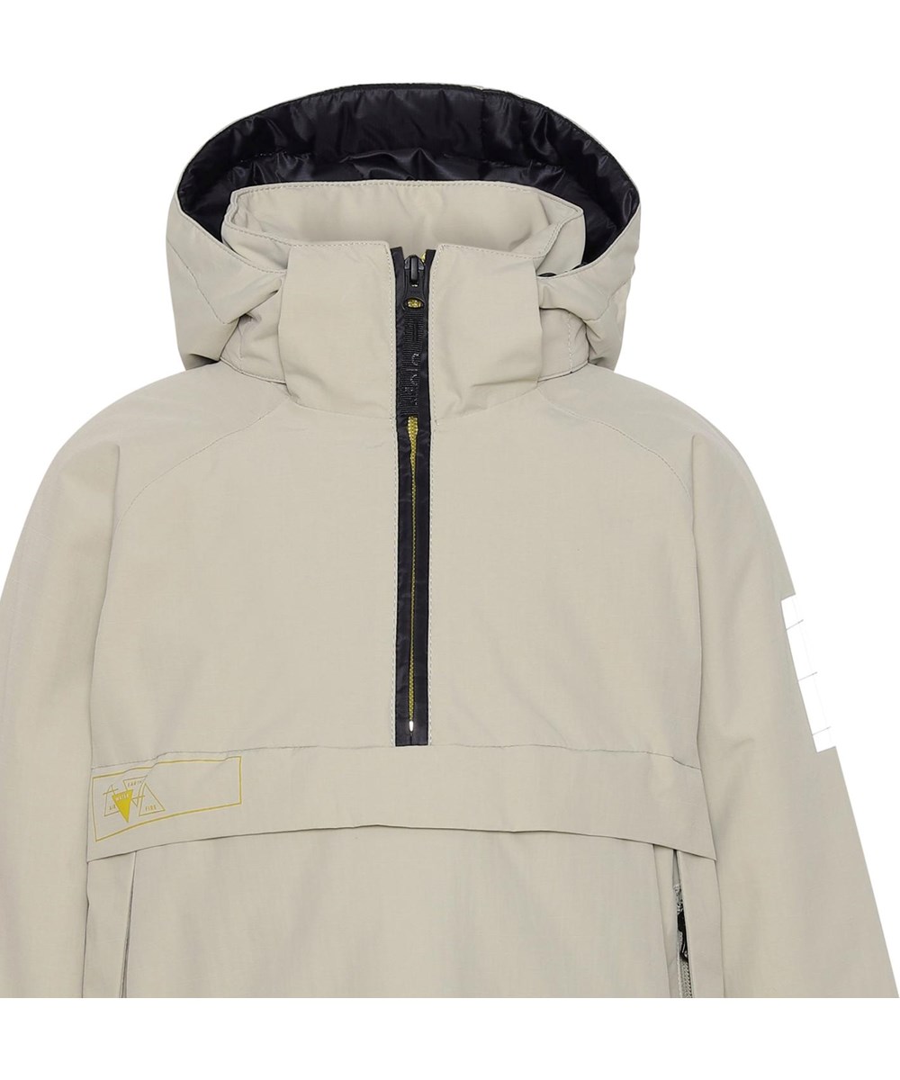 Holden - Moon Sand - Gerecyclede beige anorak met reflectoren 