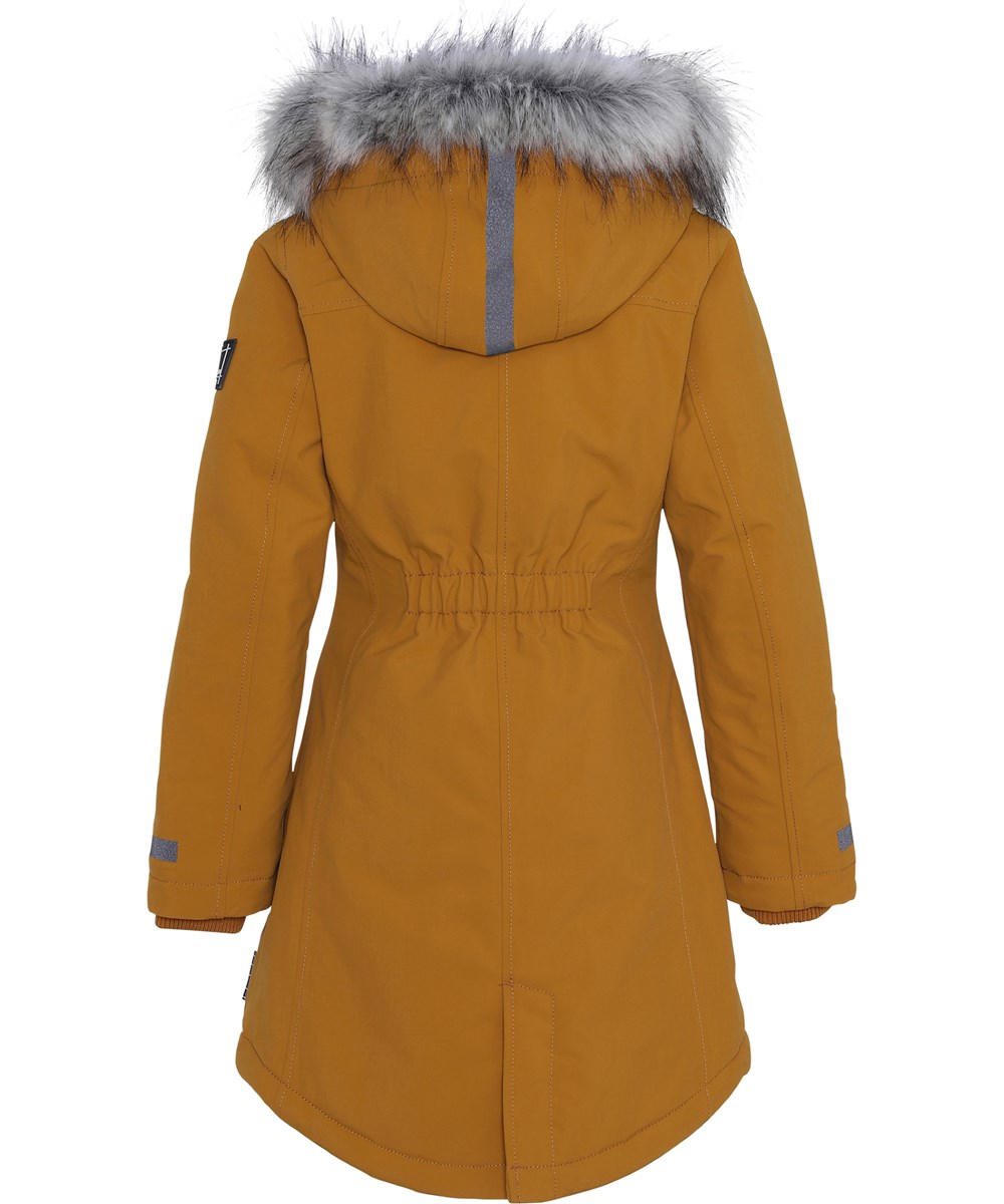 Peace Recycle - Autumn Leaf - Gerecyclede mosterkleurige winterparka