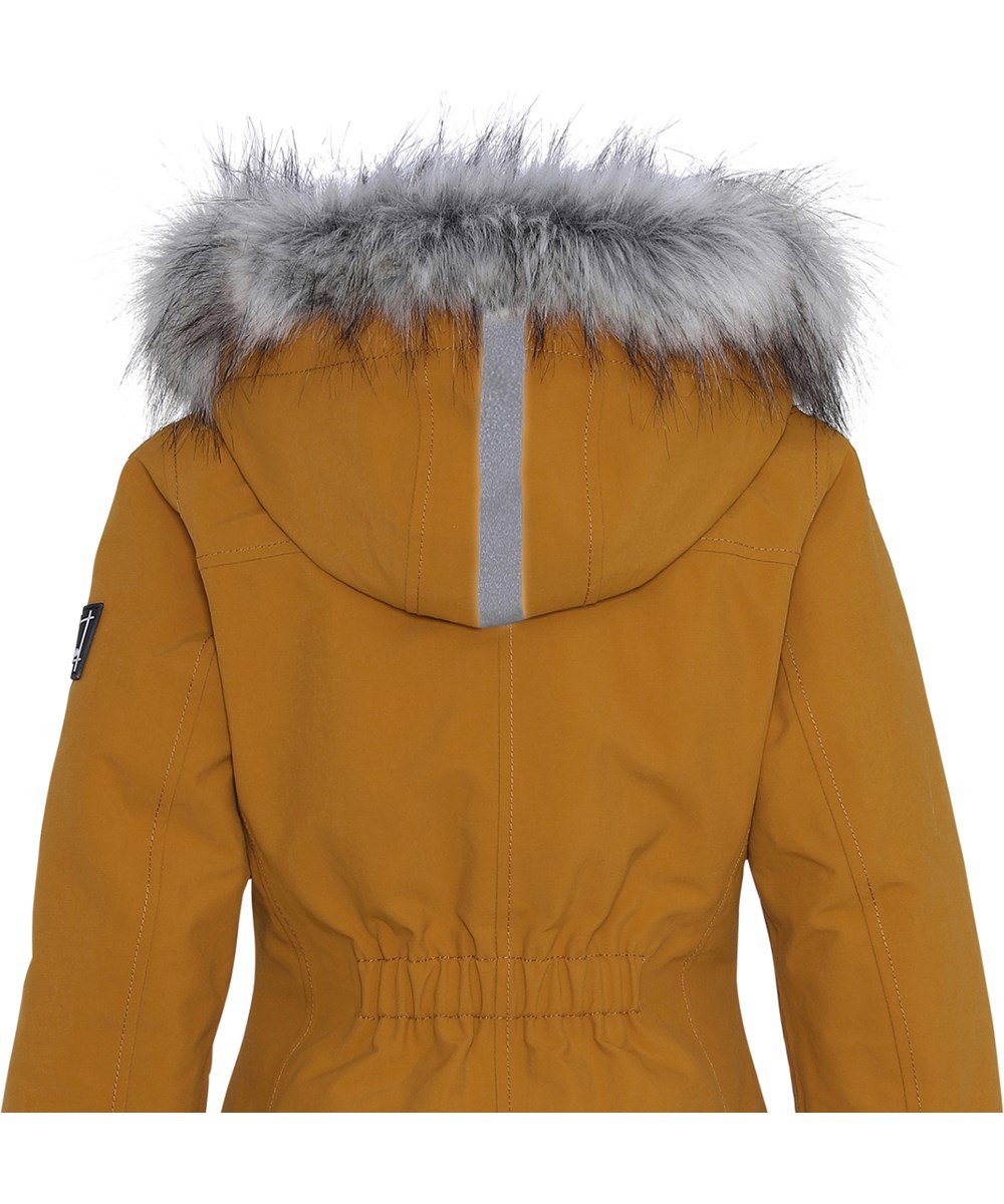 Peace Recycle - Autumn Leaf - Gerecyclede mosterkleurige winterparka