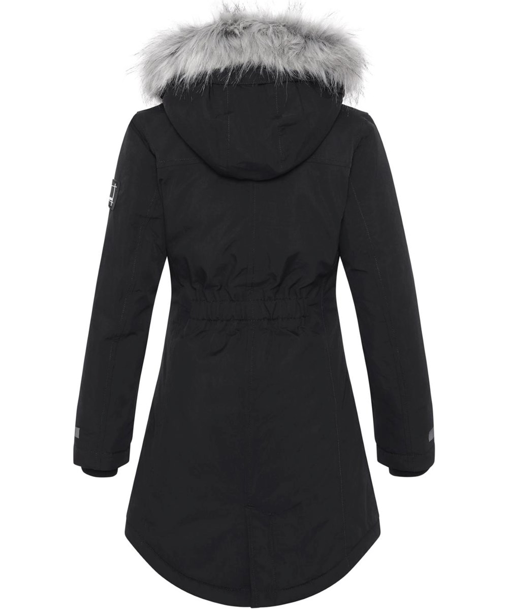 Peace - Black - Gerecyclede zwarte parka winterjas