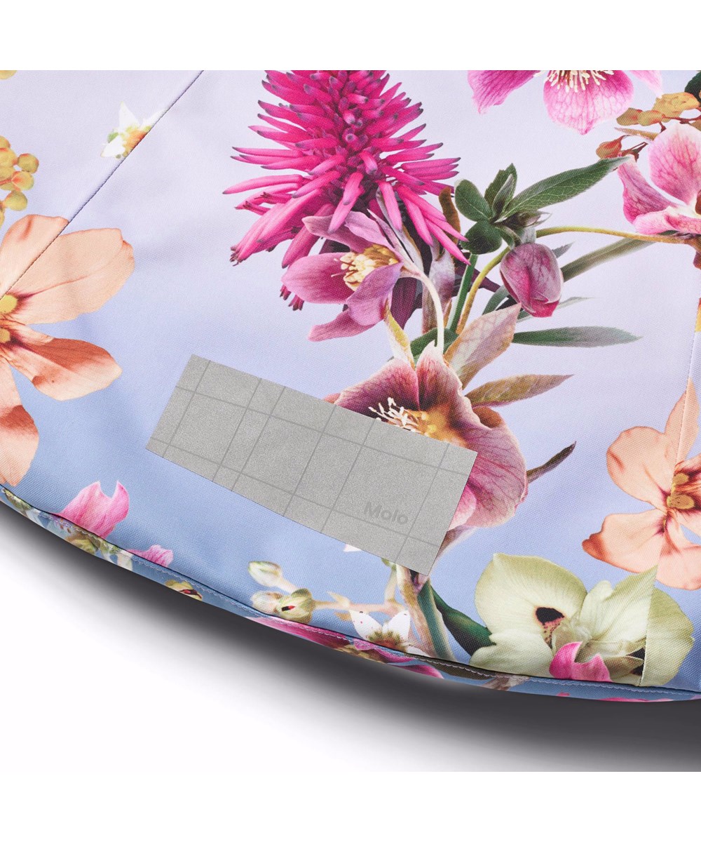 Pearson - Gradient Bloom - Wind- en waterdichte ski-jas voor kinderen van gerecycled polyester met bloemenprint.