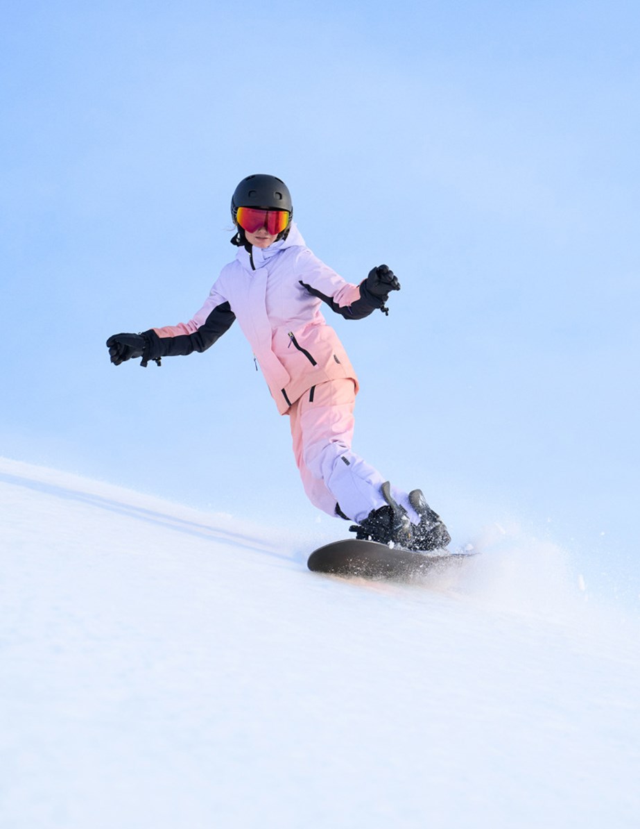 Pearson - Gradient Lilac - Wind- en waterdichte ski-jas voor kinderen van gerecycled polyester.