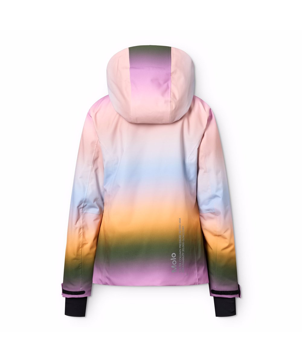 Pearson - Rainbow Sky - Wind- en waterdichte regenboogkleurige winterjas voor kinderen gemaakt van gerecycled polyester met een vulling van gerecycled polyester en 3M™ Thinsulate™.