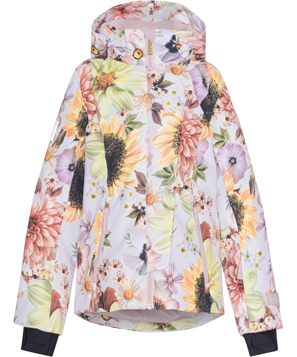 Pearson - Retro Flowers - Gerecyclede ski jas met bloemenprint